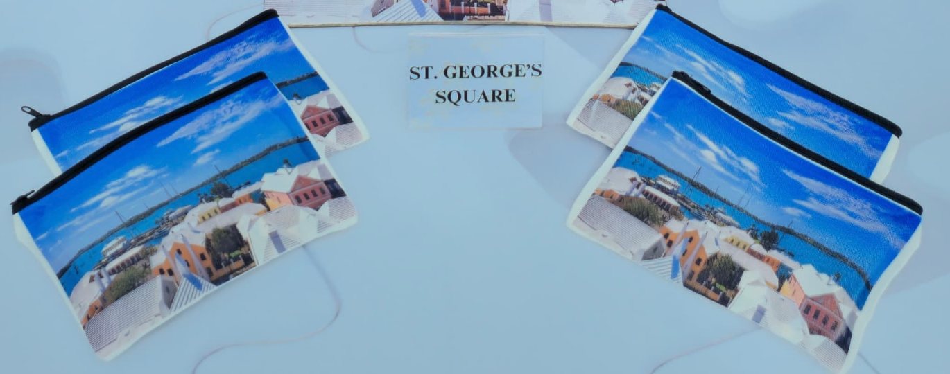 Custom storage bags printed with St. George's Square